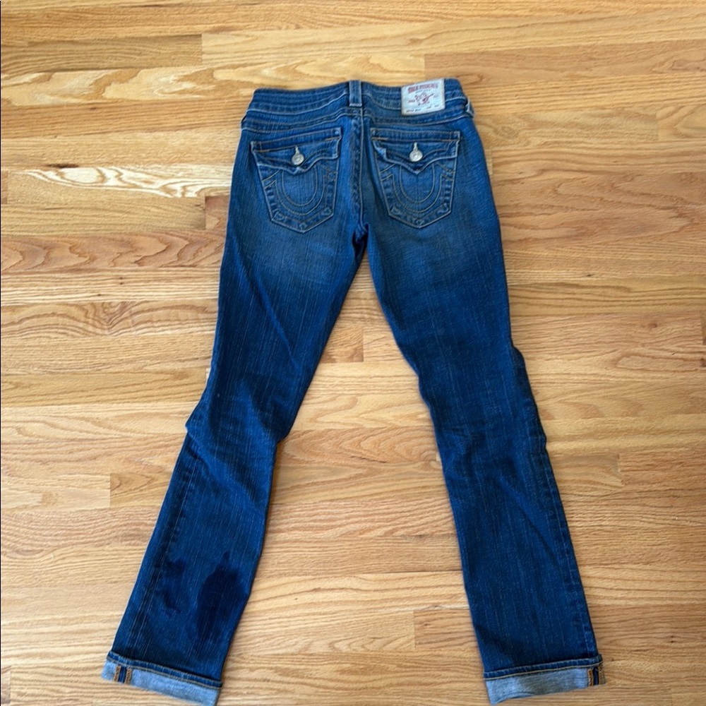 True Religion Blue Straight Leg Jeans